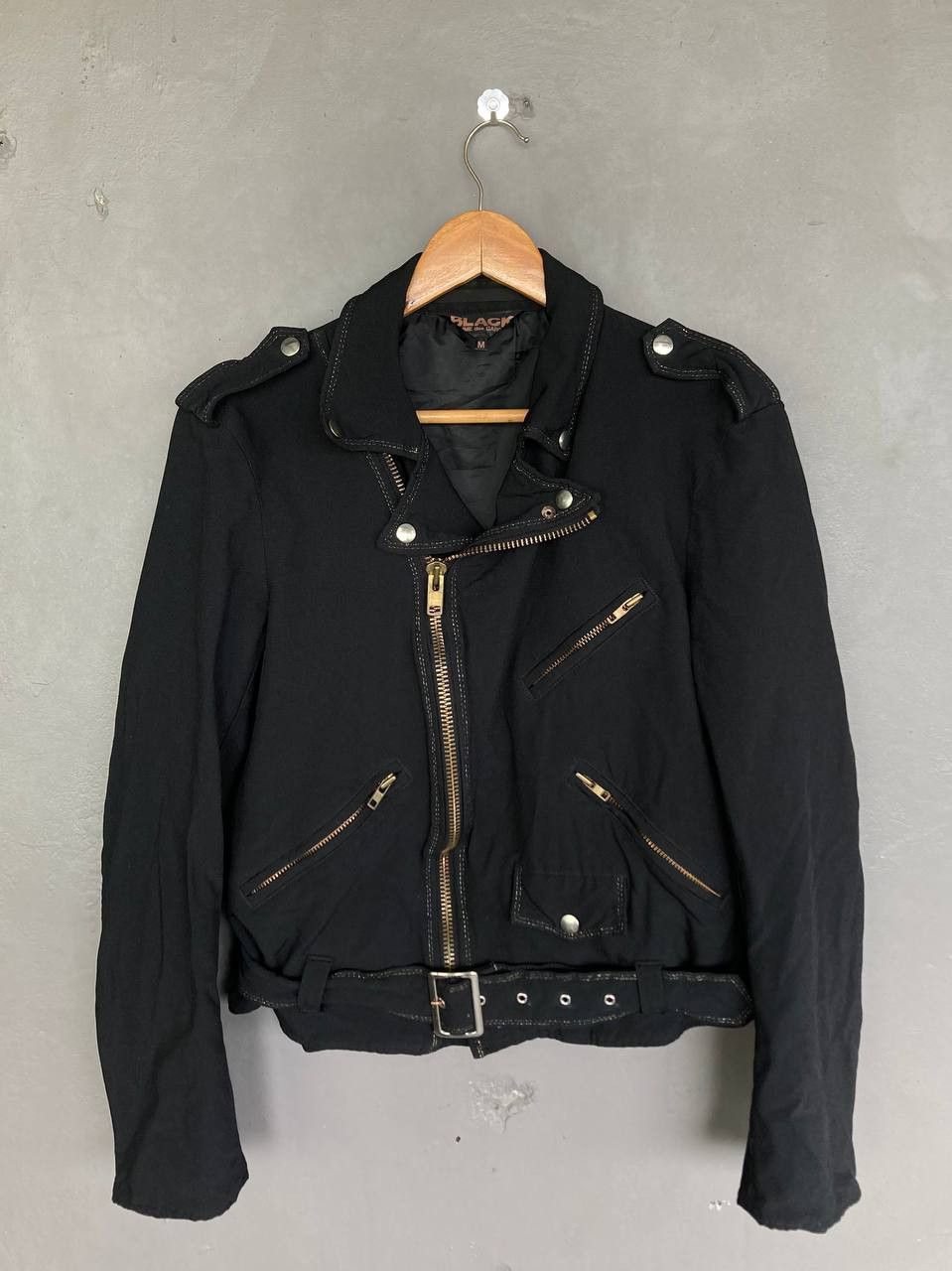 Comme des Garcons Black Lightweight Motorcycle jacket Size US M / EU 48-50 / 2 - 2 Thumbnail