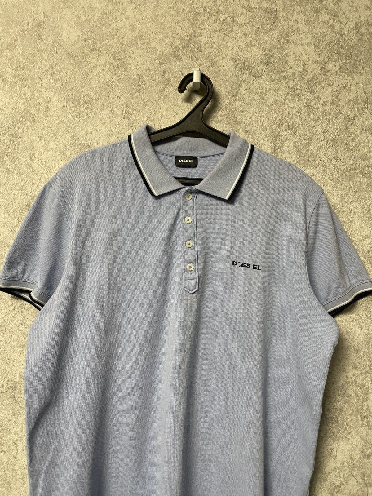 Diesel Diesel Blue Polo Shirt Y2K Size US XL / EU 56 / 4 - 2 Thumbnail