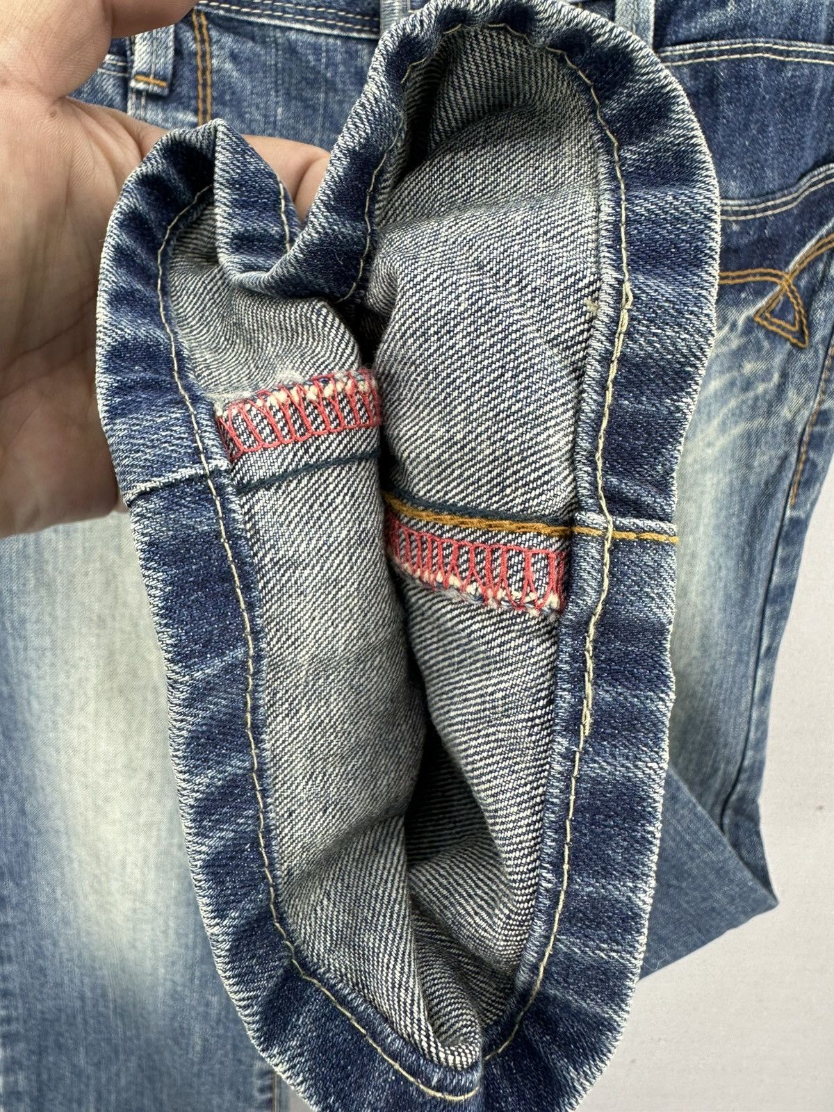 If Six Was Nine Vintage Flare Bell Bottom Women Denim Pants by et Boite Size 27" / US 4 / IT 40 - 14 Thumbnail