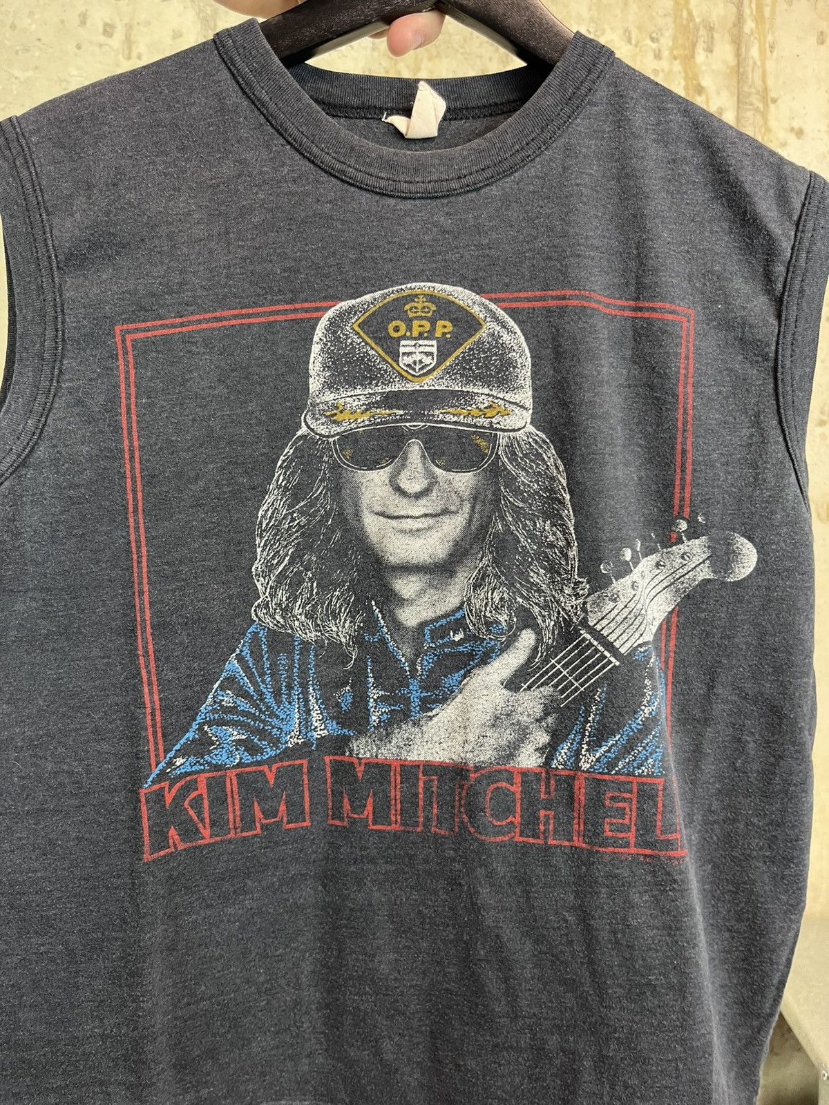 Band Tees × Vintage 1980s Kim Mitchell black sleeveless shirt Kim in Canada Size US M / EU 48-50 / 2 - 3 Thumbnail