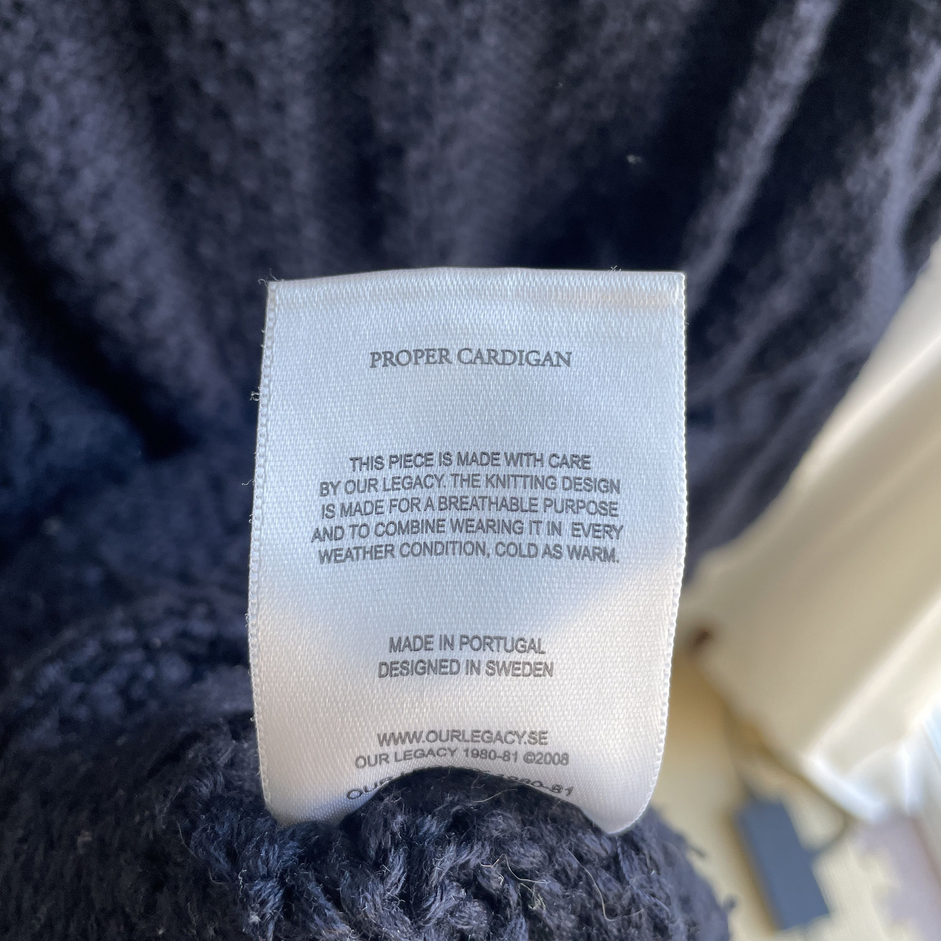 Our Legacy Our Legacy Shawl Collar Wool Blend Proper Cardigan Size XL Size US XL / EU 56 / 4 - 8 Thumbnail