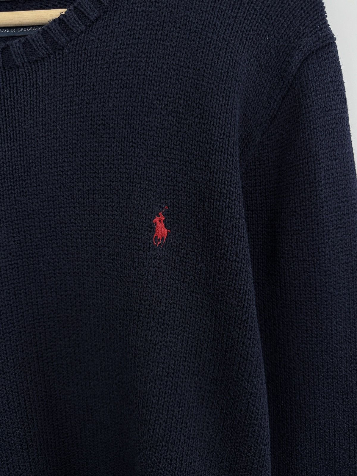 Polo Ralph Lauren 🇺🇸 Vintage 90s Ralph Lauren Knitted Sweater Rare Retro Aran Size US M / EU 48-50 / 2 - 4 Thumbnail