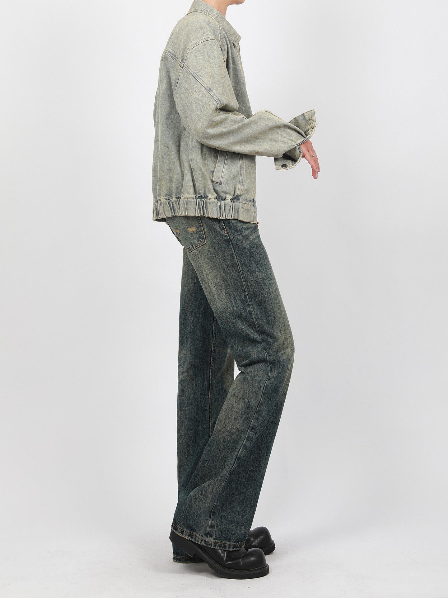Japanese Brand × Jean American cleanfit distressed vintage flared jeans for men Size US 32 / EU 48 - 7 Thumbnail