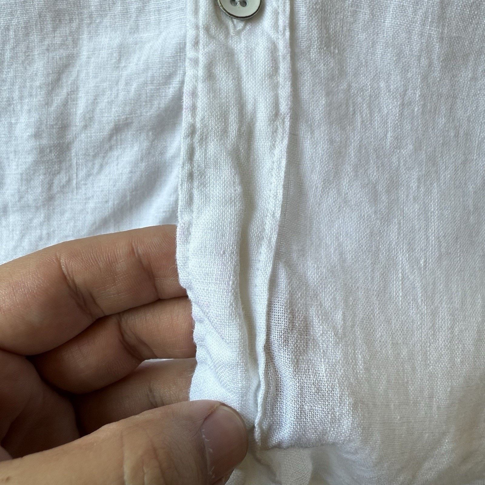 Rodd & Gunn Rodd & Gunn Linen Shirt XL White Casual Short Button Up Size US XL / EU 56 / 4 - 5 Thumbnail
