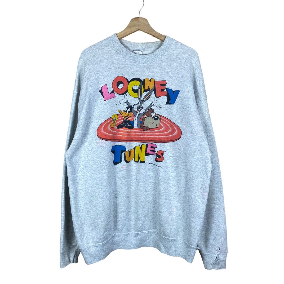 Cartoon Network × Vintage × Warner Bros VINTAGE LOONEY TUNES FAMILY WORN CONDITION SWEATSHIRT Size US XL / EU 56 / 4 - 1 Thumbnail