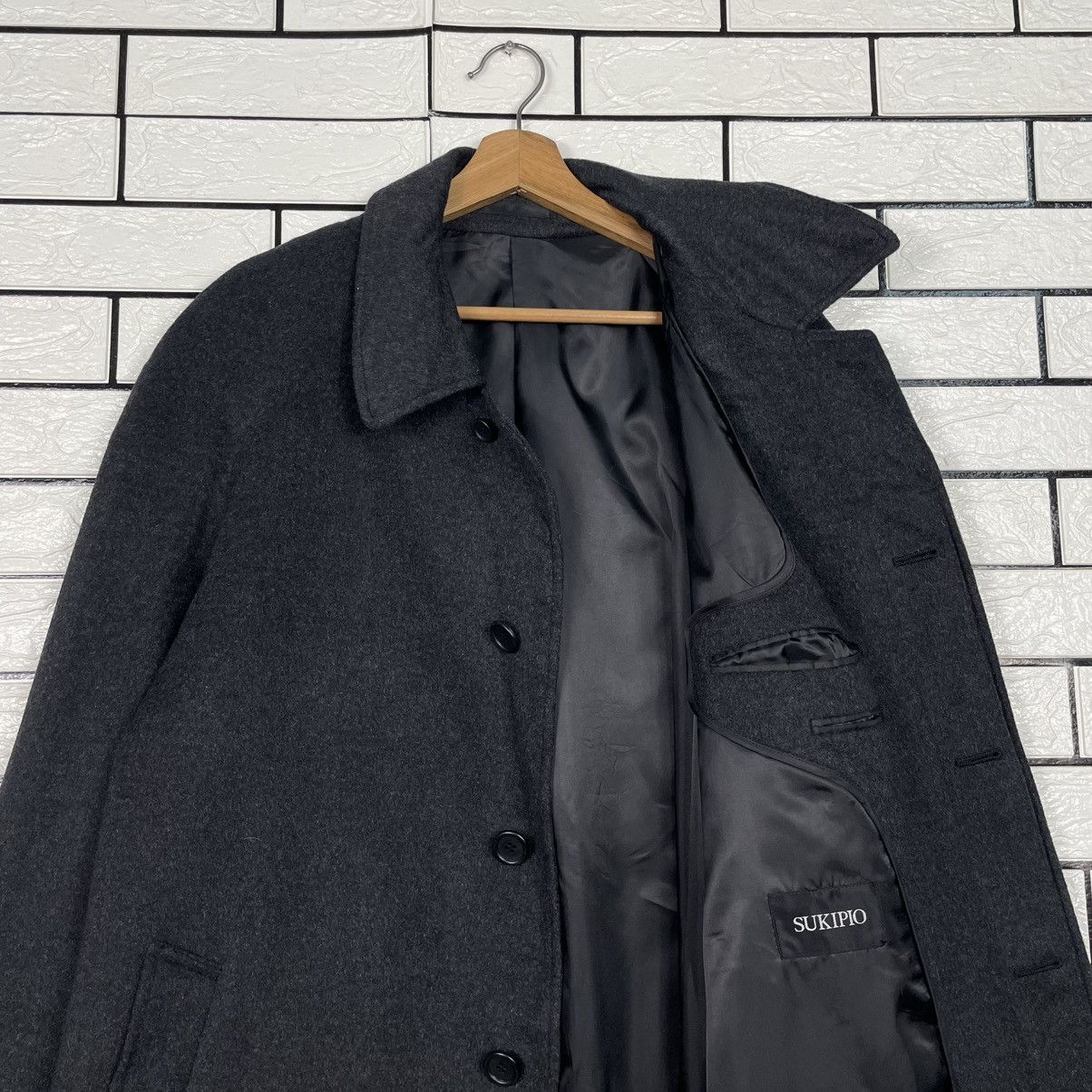 Japanese Brand Japanese Brand Sukipio Black Wool Coat Size US L / EU 52-54 / 3 - 11 Thumbnail