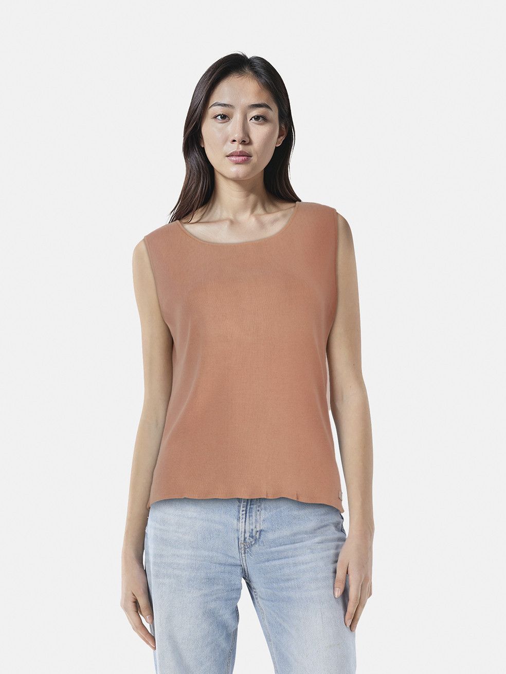 Chanel Pink Knit Tank Top Size L / US 10 / IT 46 - 1 Thumbnail