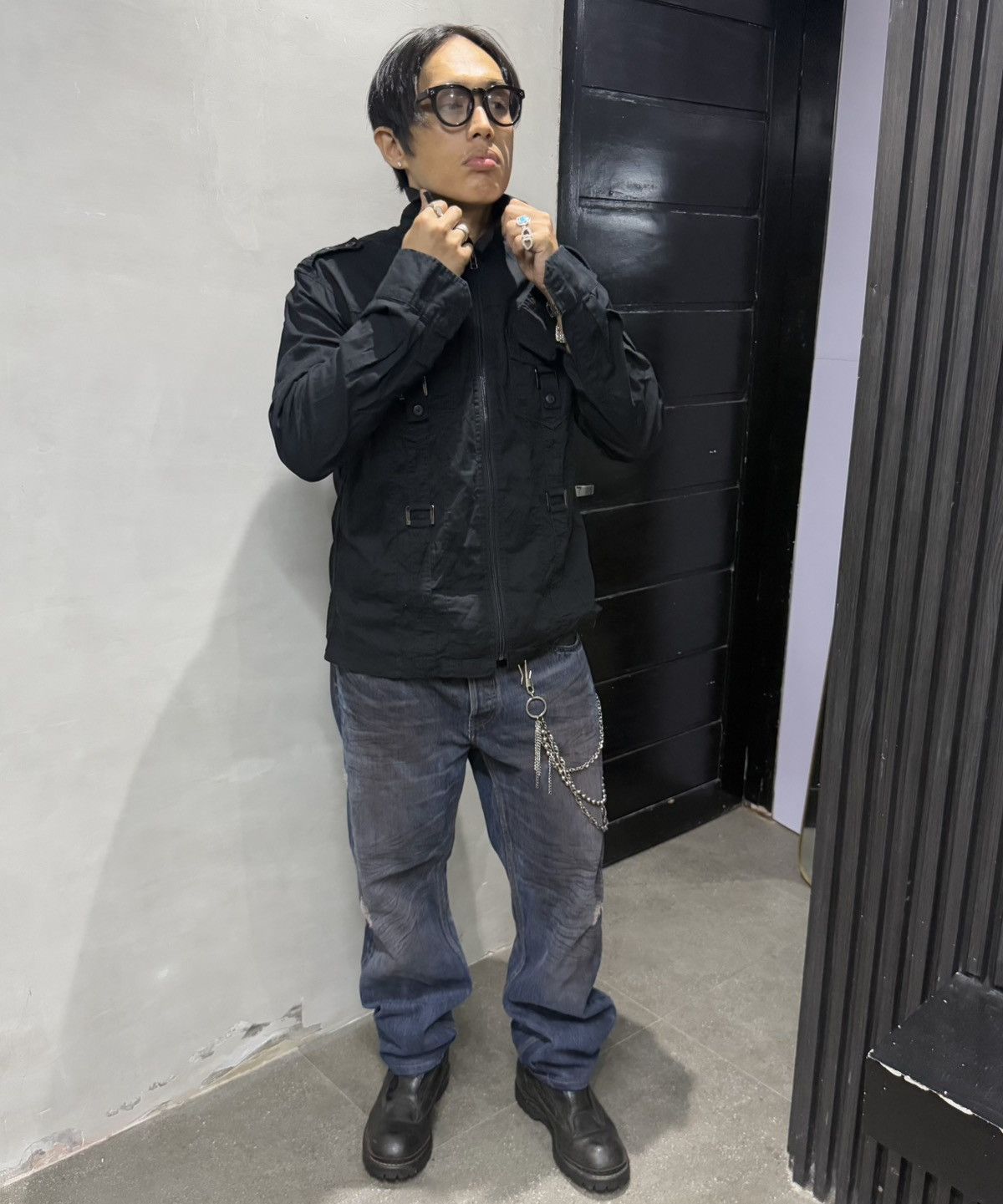 Japanese Brand Japanese Brand Signal Point Japan Bondage Long Sleeve Shirt Size US L / EU 52-54 / 3 - 10 Thumbnail