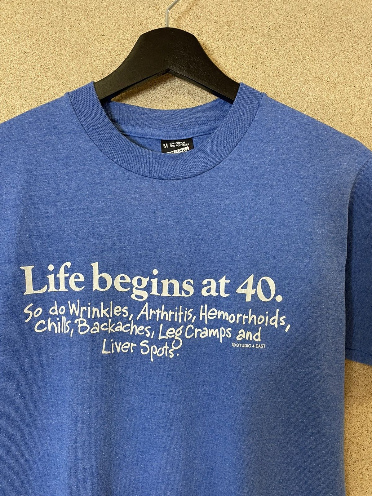 Vintage Vintage 1990s Life Begins at 40 Made in USA T-Shirt - M Size US M / EU 48-50 / 2 - 2 Thumbnail