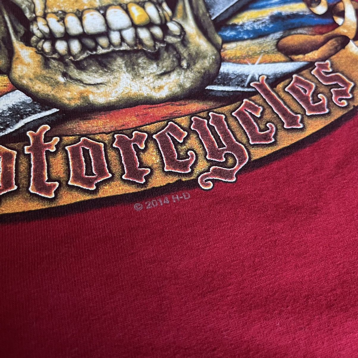Harley Davidson × Vintage Vintage Y2K Harley Davidson Pirate Florida Skull Graphic Tee Size US XL / EU 56 / 4 - 6 Thumbnail