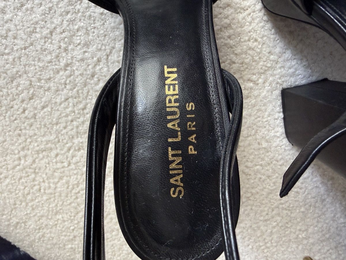 Yves Saint Laurent YSL Platform Block Heel Sandals Size US 7 / IT 37 - 8 Thumbnail