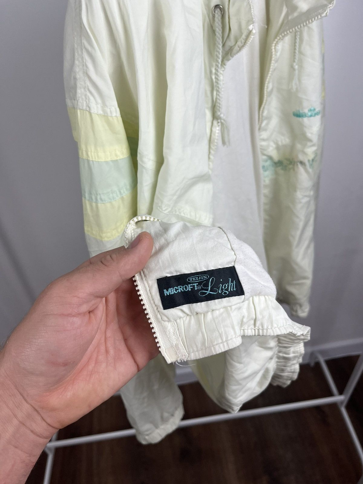 Vintage Ellesse Pastel Windbreaker Jacket 90s Style