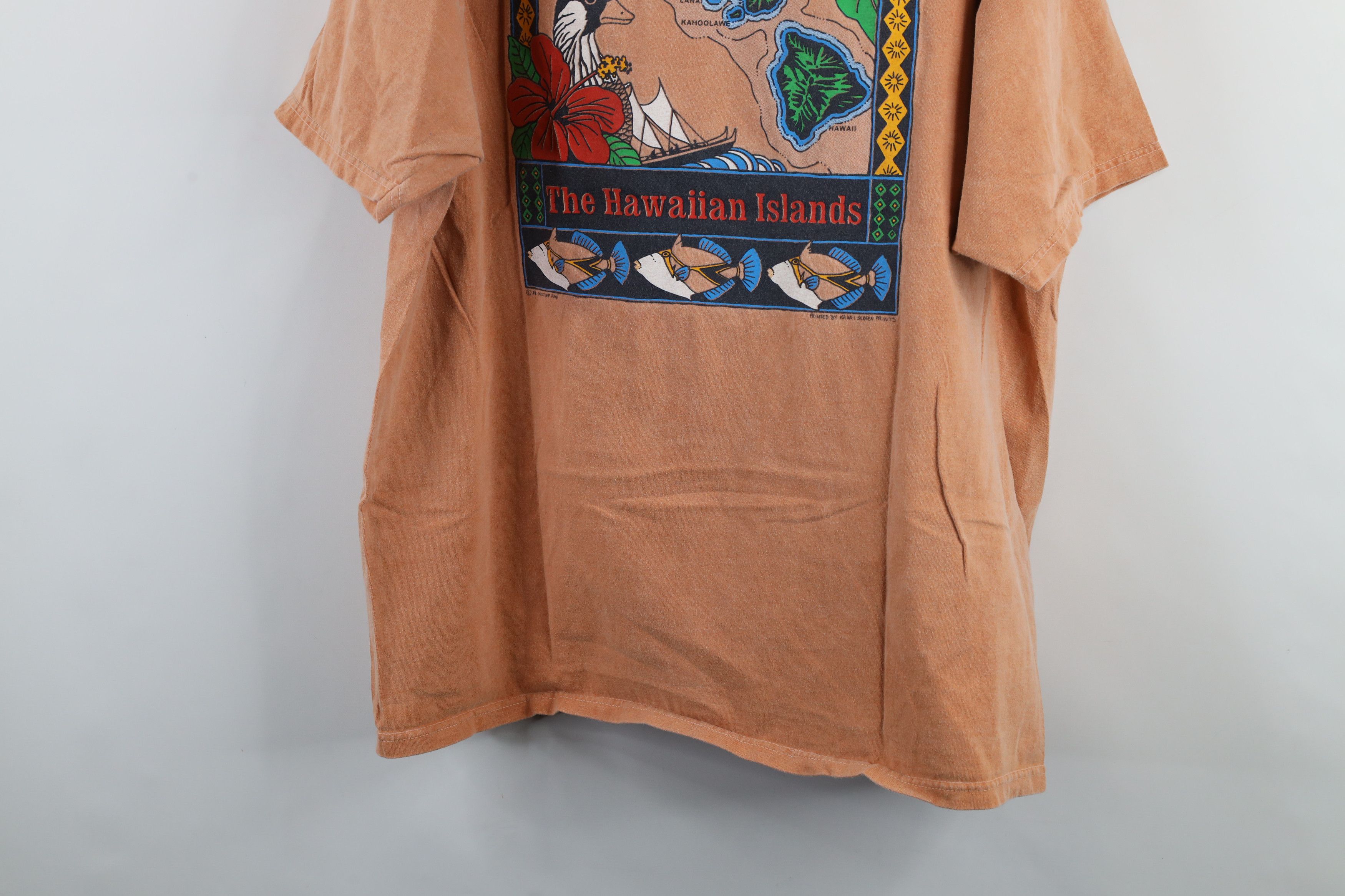 Vintage Vintage 90s Red Earth Clothing Hawaii Stonewash T-Shirt Size US XXL / EU 58 / 5 - 13 Thumbnail