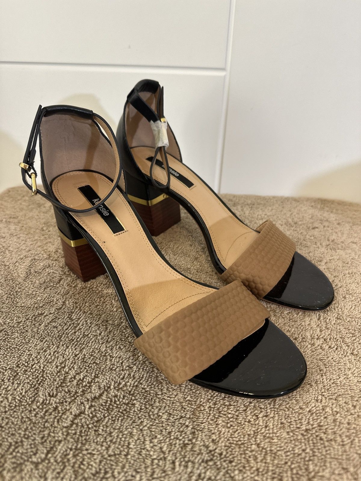 Other Kensie Estan Ankle Strap Block Heel Dress Sndals Size US 9 / IT 39 - 2 Thumbnail