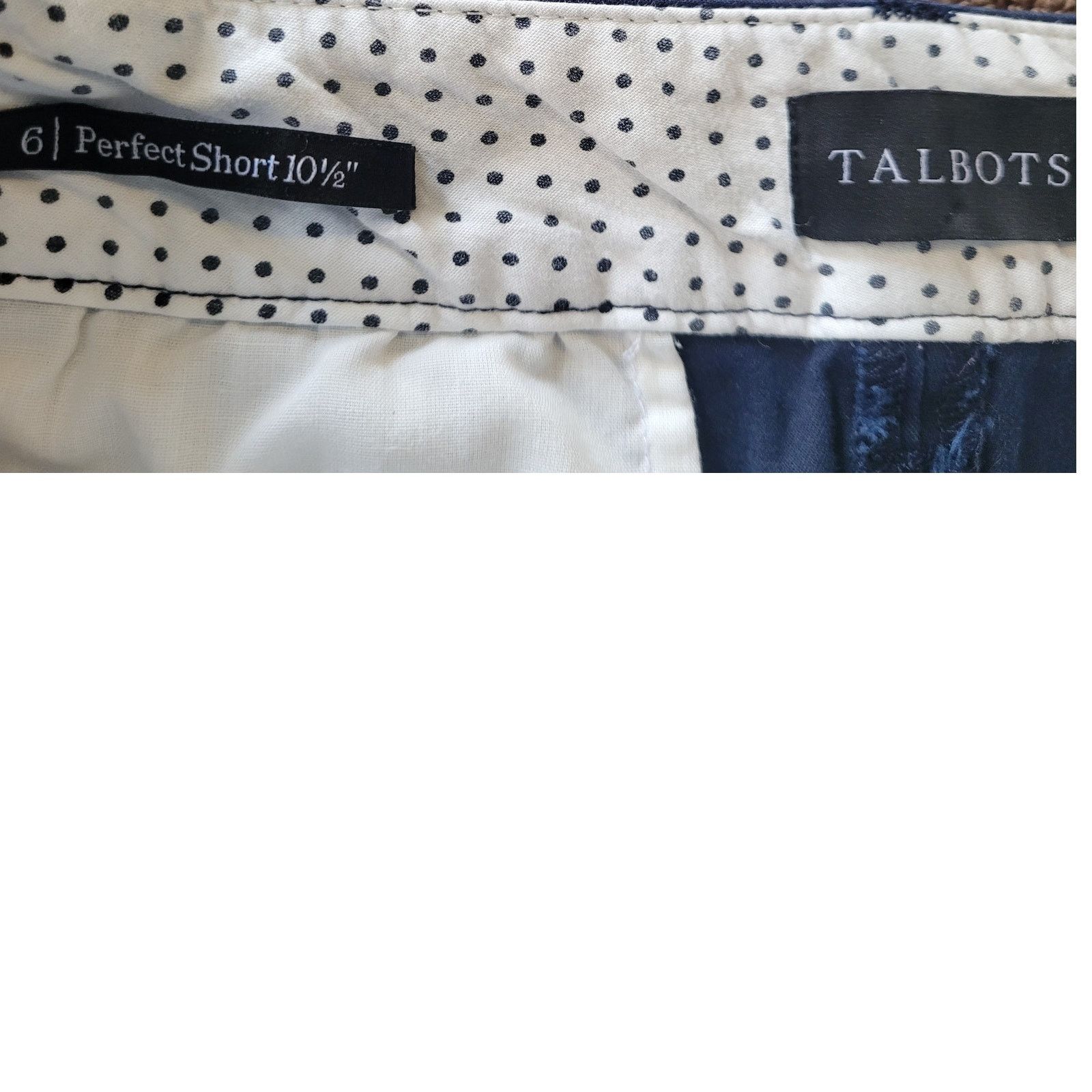 Other Talbots Blue Long Chino Shorts Zip/button 4 pockets Sz 6 Size 28" / US 6 / IT 42 - 3 Thumbnail