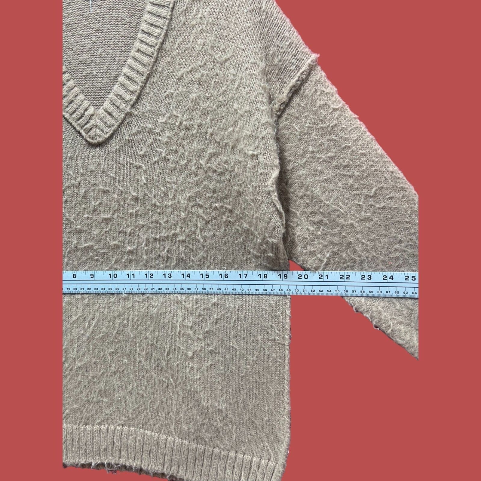 Other Wild Fable - Women's Long Sleeve V-Neck Sweater - Brown - XX Size XXS / US 00 / IT 34 - 3 Thumbnail