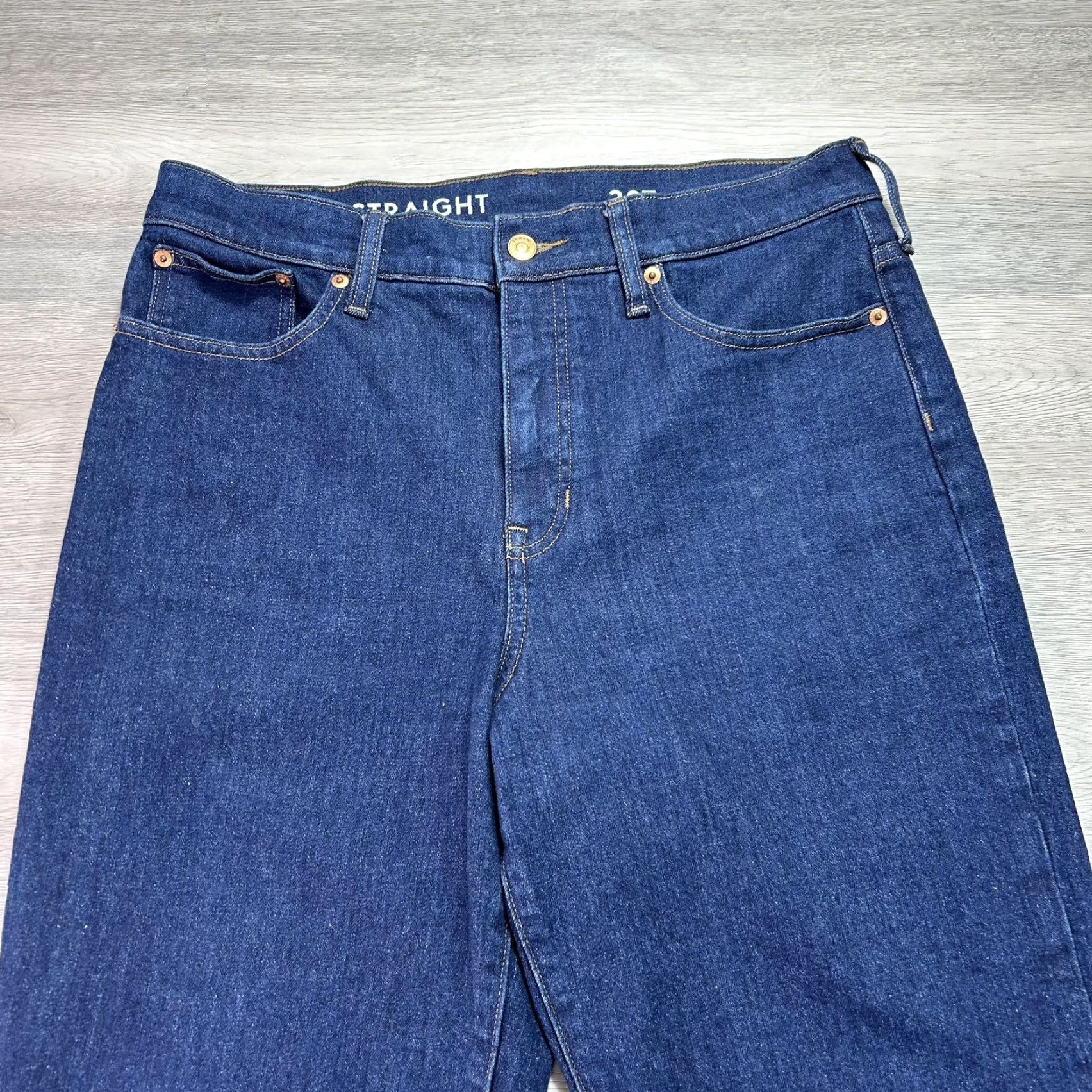 J.Crew J.CREW Classic Straight Jeans Mens 30x29 Blue Stretch Denim Dark Wash Pants Size US 30 / EU 46 - 3 Thumbnail