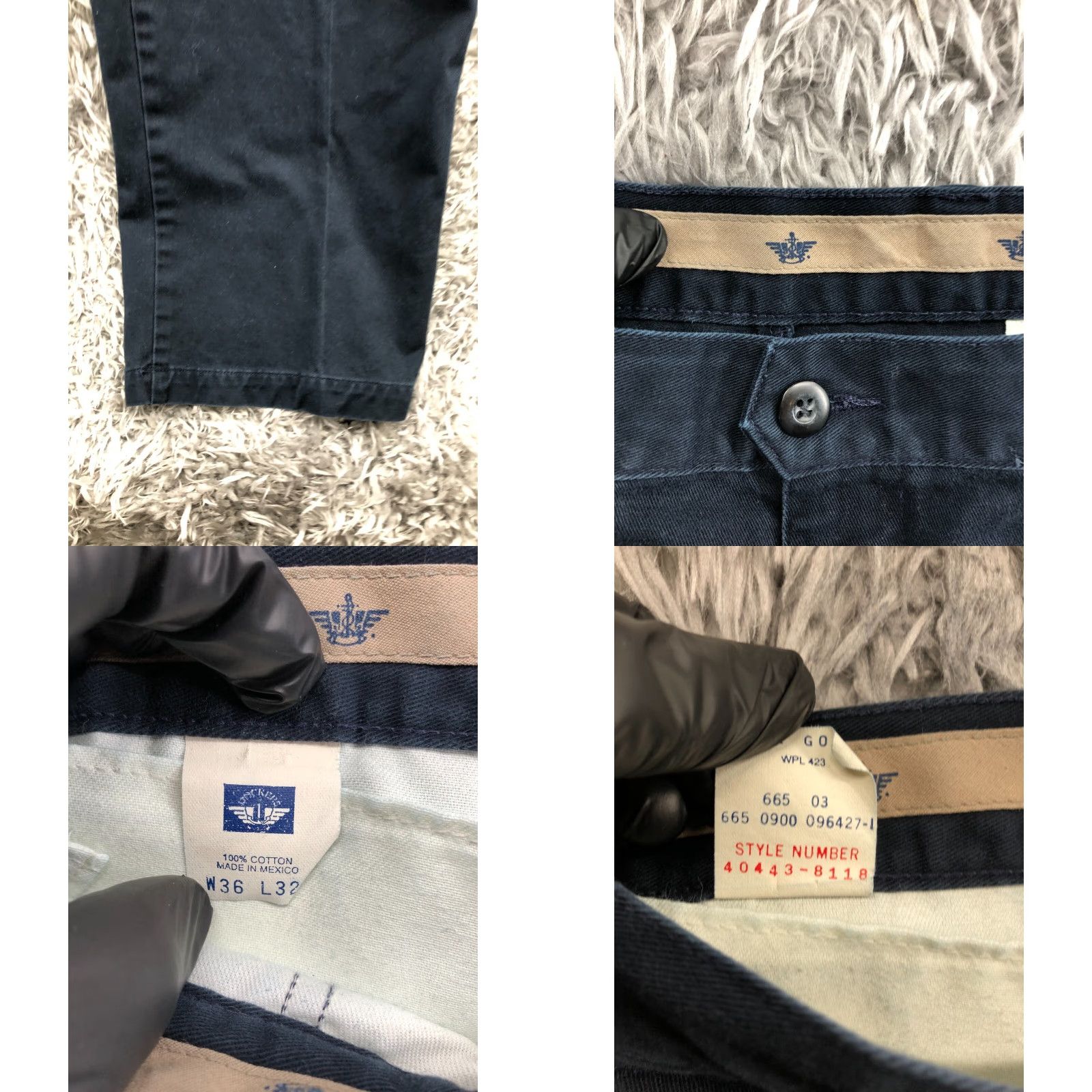 Dockers DOCKERS Pants Khakis Flat Front Classic Fit 36x32 Blue Mens Size US 36 / EU 52 - 8 Thumbnail