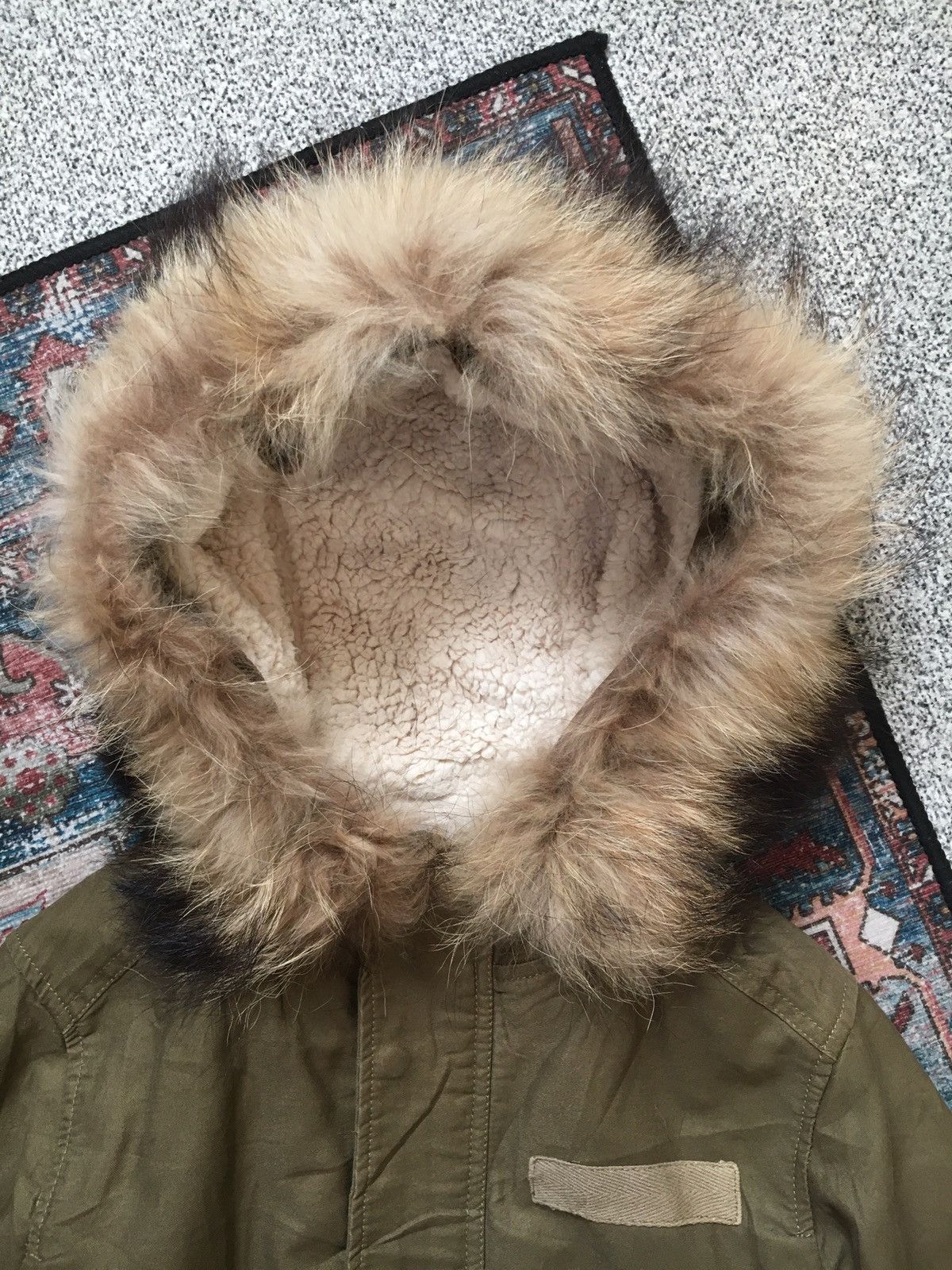If Six Was Nine × Japanese Brand × Le Grande Bleu (L.G.B.) Racoon Fur Parka Jacket Size US S / EU 44-46 / 1 - 5 Thumbnail