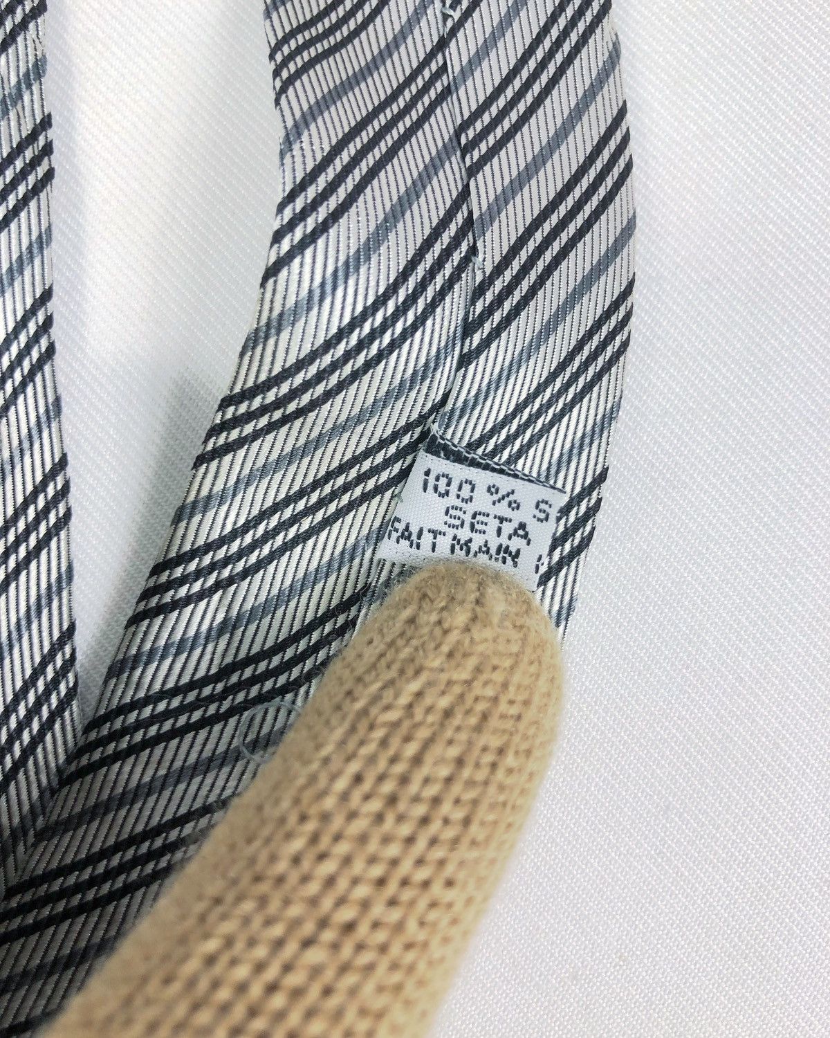 Christian Dior Monsieur Rare Vintage Christian Dior Monsieur Stripes Silk Tie Size ONE SIZE - 7 Thumbnail