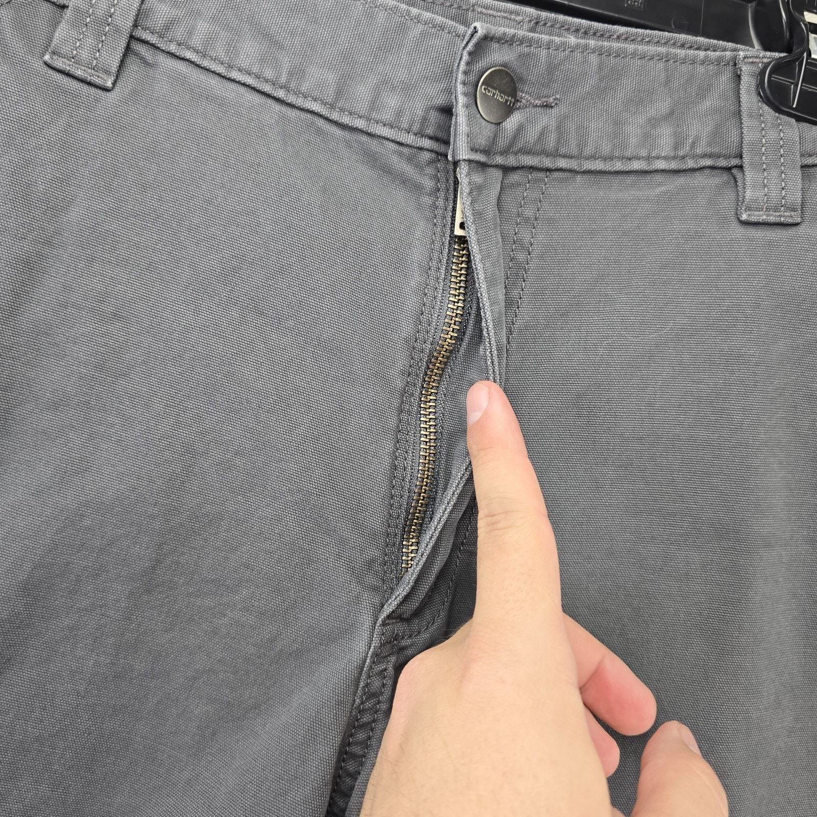 Carhartt Carhartt Shorts Mens 34 (Fits 33x9) Gray Rugged Relaxed Fit Size US 33 - 2 Thumbnail