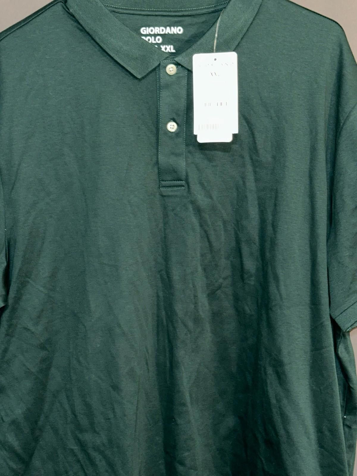 Giordano Dark Green Polo XXL | GIORDANO | New with Tag Size US XXL / EU 58 / 5 - 3 Thumbnail