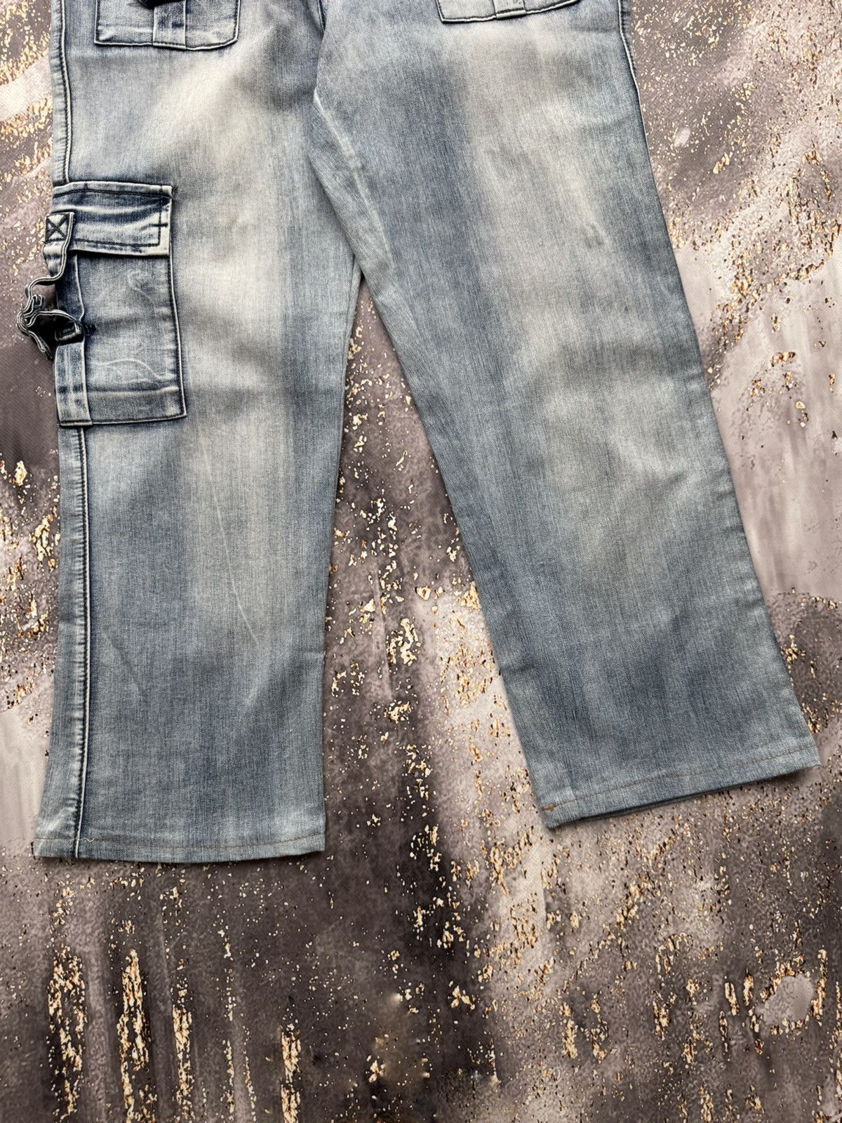 Vintage Vintage Cargo Bondage Cropped Jeans Size 27" / US 4 / IT 40 - 3 Thumbnail