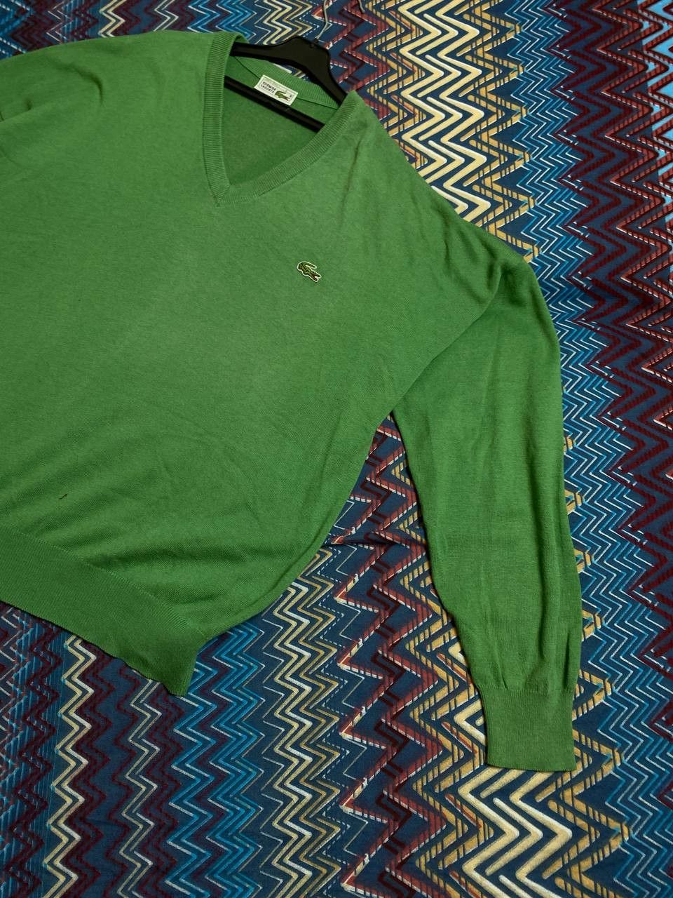 Lacoste Y2K Vintage Streetwear Long Sleeve green Lacoste logo Size US XXL / EU 58 / 5 - 9 Thumbnail