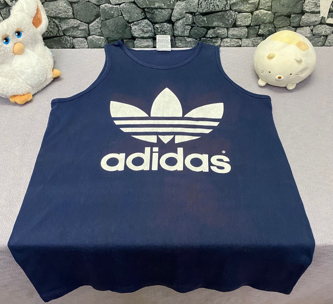 Adidas Vintage 90s Adidas Big Logo Singlet Size US M / EU 48-50 / 2 - 4 Thumbnail