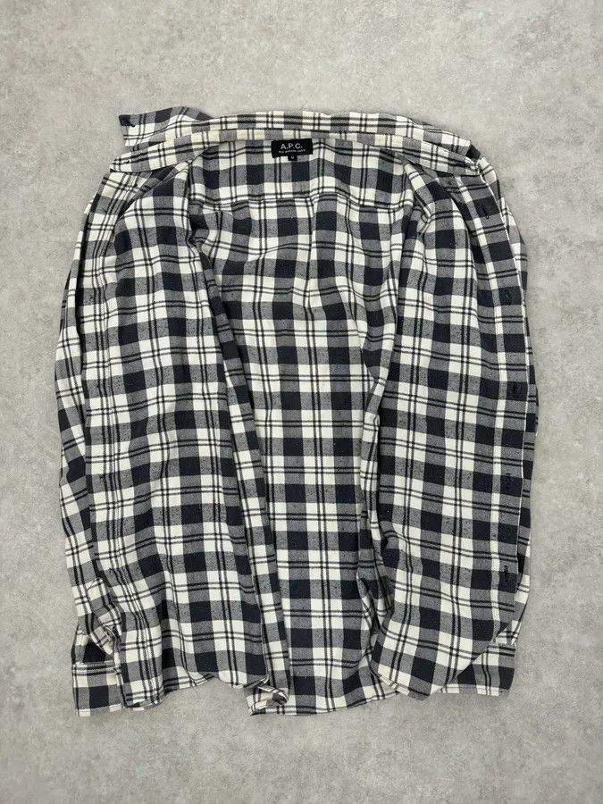 A.P.C. A.P.C. Classy Checkered Black & White Shirt Size US M / EU 48-50 / 2 - 6 Thumbnail