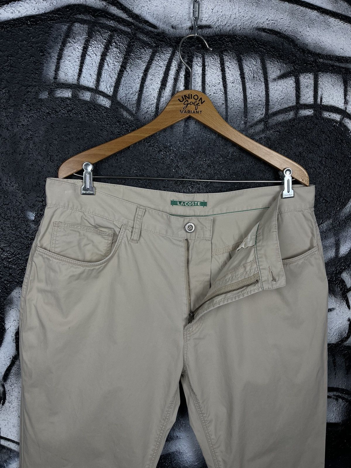 Lacoste Lacoste Vintage Beige Cotton Pants Size 36 Size US 36 / EU 52 - 5 Thumbnail