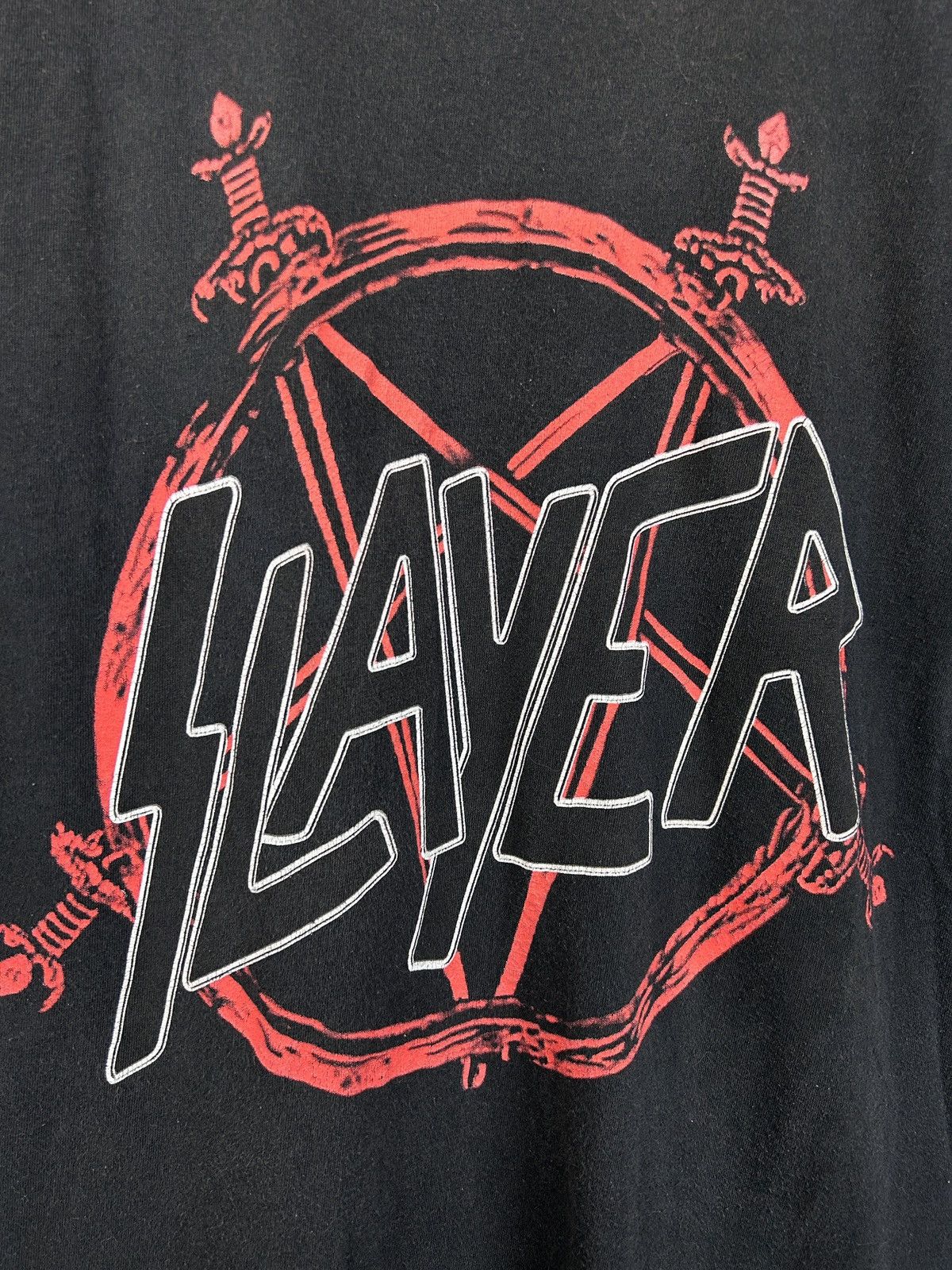 Band Tees 90s Vintage Slayer Root Of All Evil Single Stitch T-Shirt Size US L / EU 52-54 / 3 - 8 Thumbnail