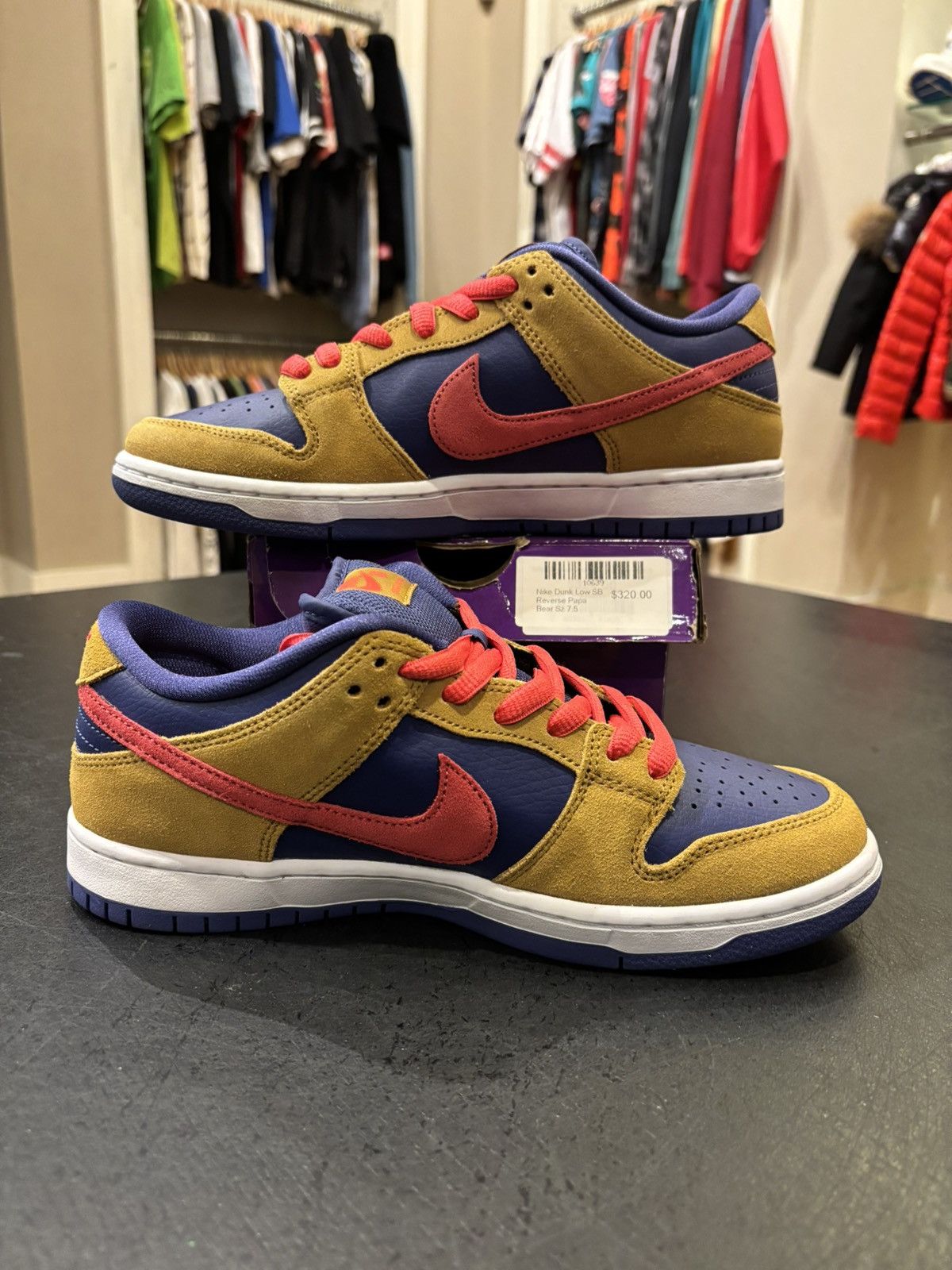 Nike Nike SB Dunk Low ‘Reverse Papa Bear’ Size US 7.5 / EU 40-41 - 2 Thumbnail