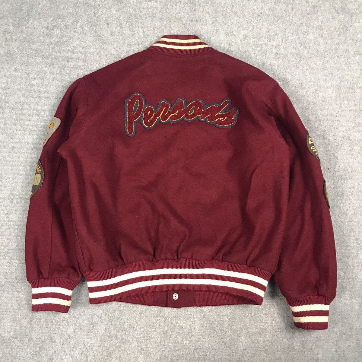 PERSON'S × Vintage PERSON’S VARSITY SNAP BUTTON JACKET Size US M / EU 48-50 / 2 - 5 Thumbnail