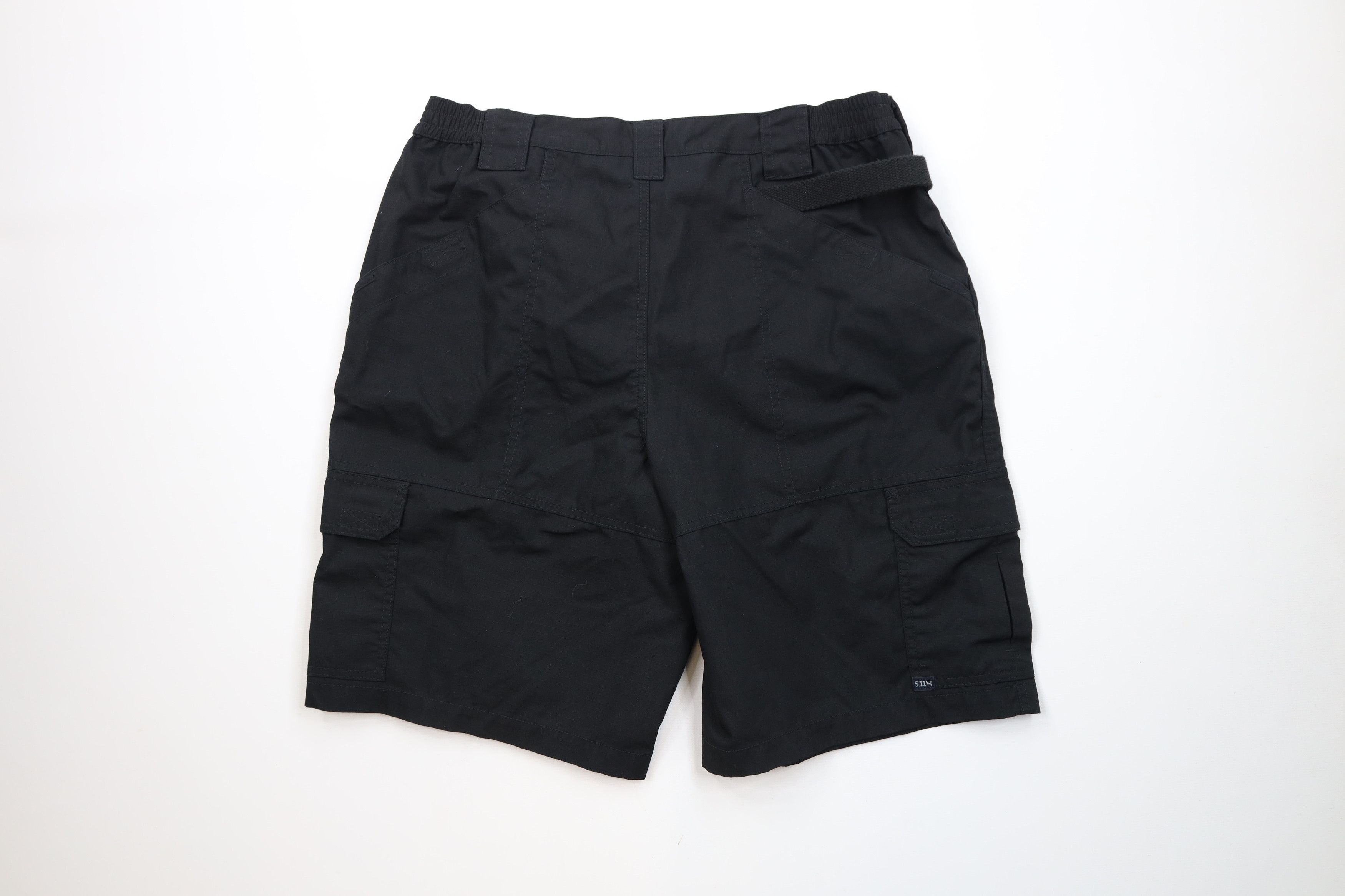 Vintage 5.11 Tactical Series Pro Ripstop Uniform Cargo Shorts Black Size US 38 / EU 54 - 8 Thumbnail
