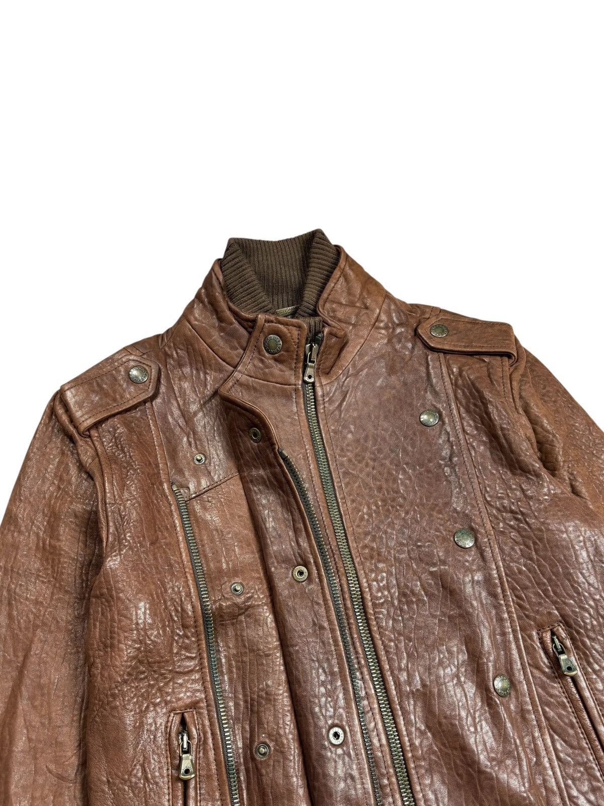 Dolce & Gabbana Archive Dolce Gabbana Double Chest Napoleon Leather Jacket Size US S / EU 44-46 / 1 - 8 Thumbnail