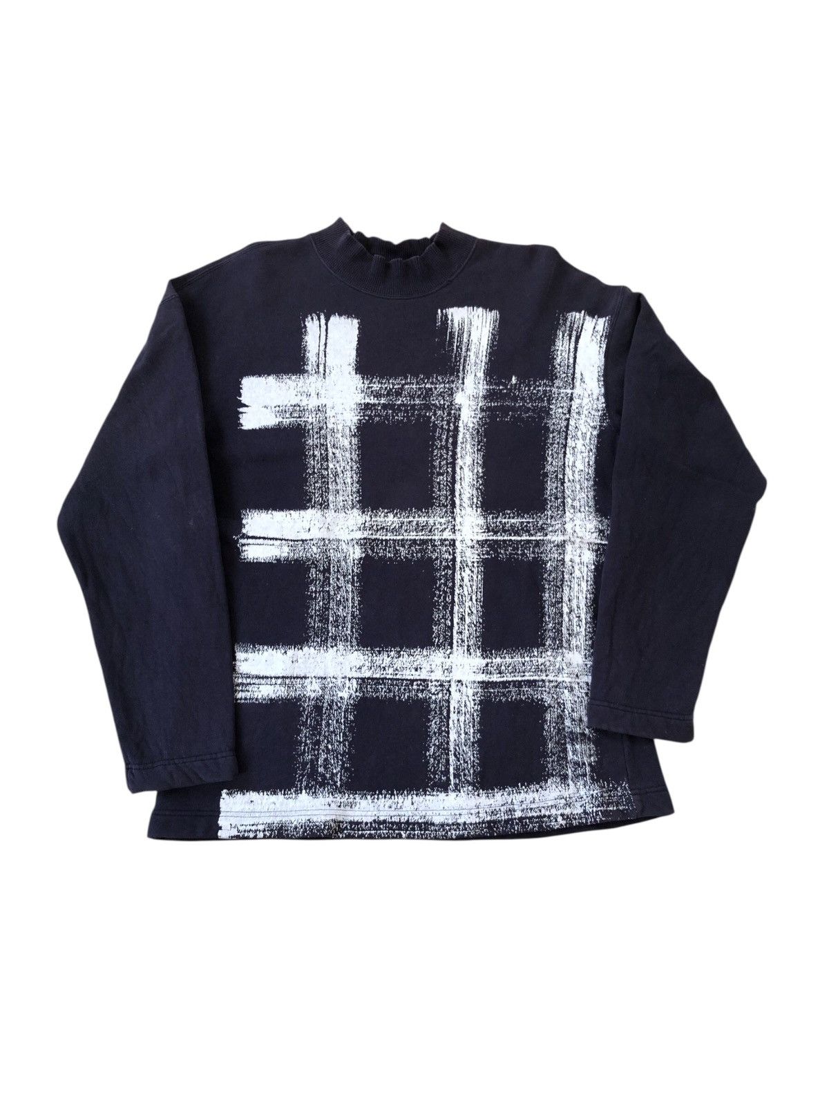 Issey Miyake Vintage 80’s Issey Miyake Sweatshirt Turtle Neck Design Size US M / EU 48-50 / 2 - 1 Thumbnail