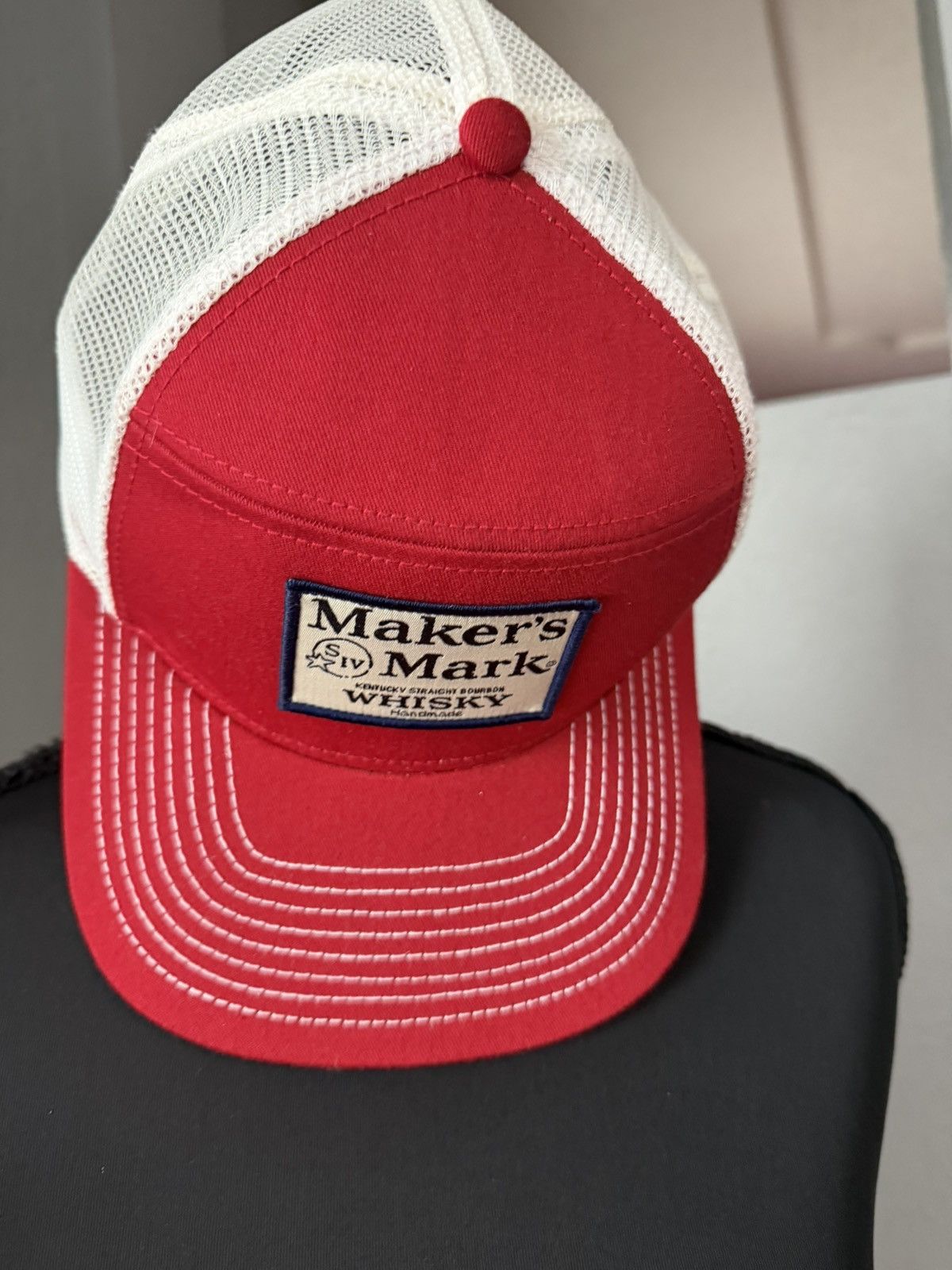 Other Makers Mark Kentucky Straight Bourbon Whisky trucker hat red Size ONE SIZE - 2 Thumbnail