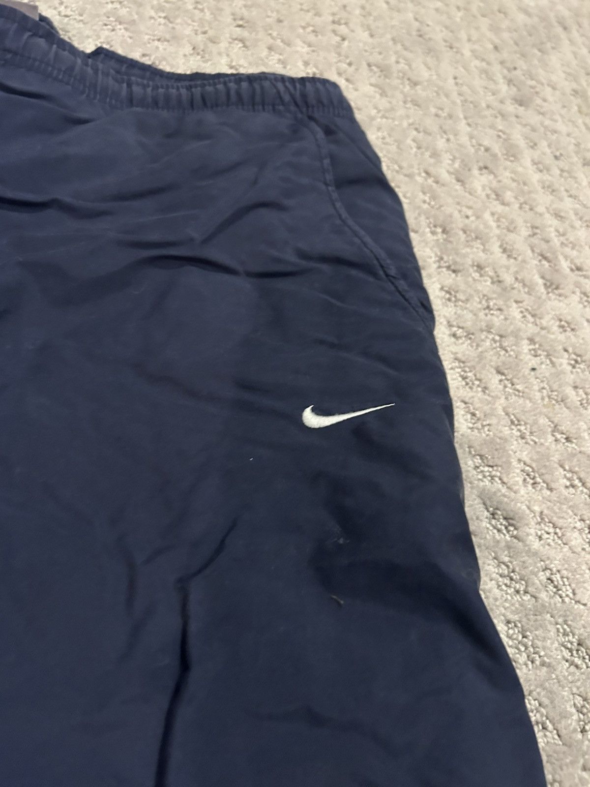 Nike × Vintage Vintage 90’s Navy Nike Baggy Track Pants Size US 36 / EU 52 - 3 Thumbnail
