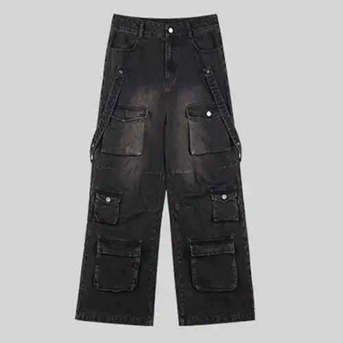 Jean Multi Pocket Wide Leg Jean Size US 32 / EU 48 - 4 Thumbnail