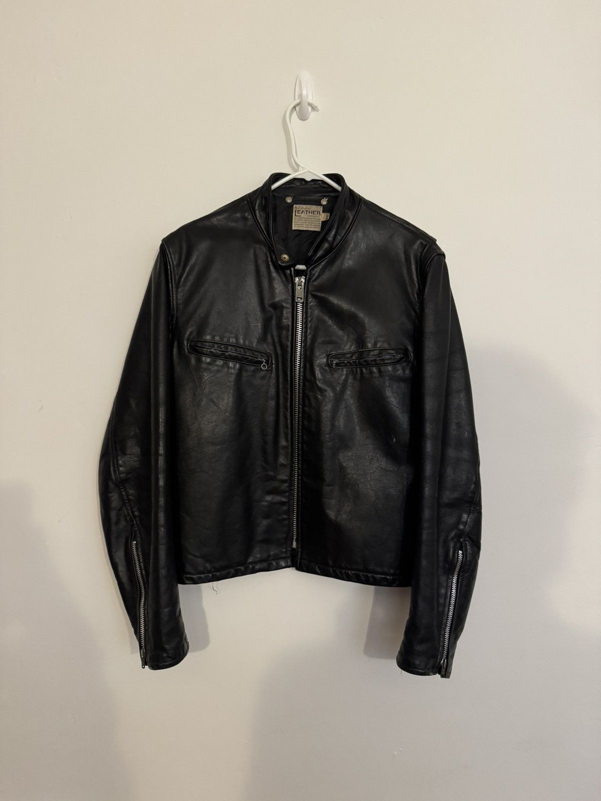 Vintage Vintage Leather Jacket Size US XXS / EU 40 - 1 Thumbnail