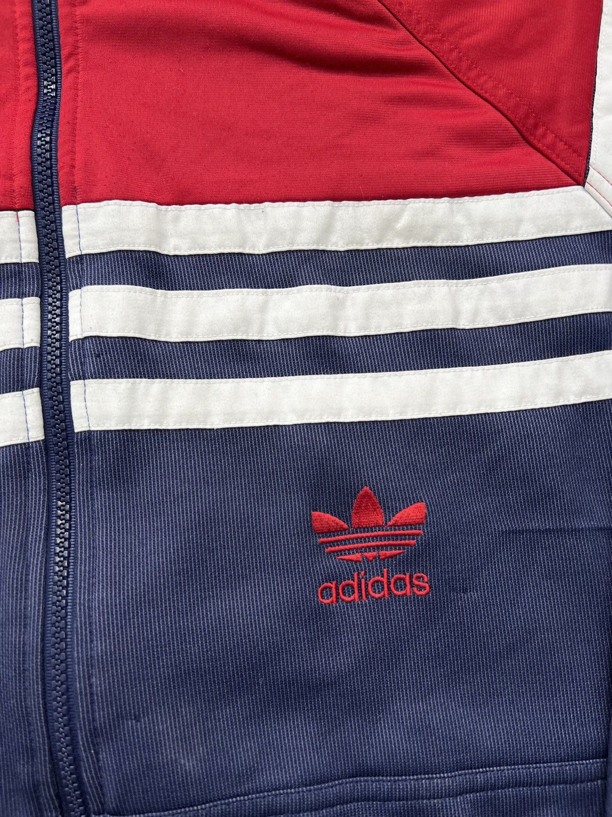 Adidas × Vintage Sweatshirt Adidas Big Logo Zipped Vintage 80’s 90’s Size US XL / EU 56 / 4 - 6 Thumbnail