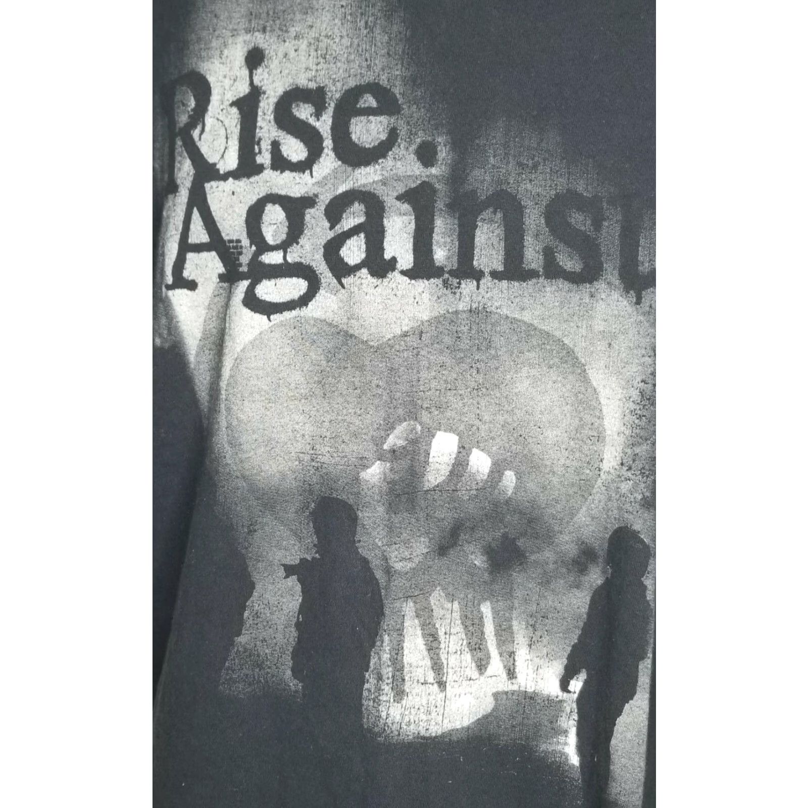 Gildan VINTAGE Gildan Rise Against Black Band T-Shirt XL Mens Grunge Punk Music Size US XL / EU 56 / 4 - 2 Thumbnail