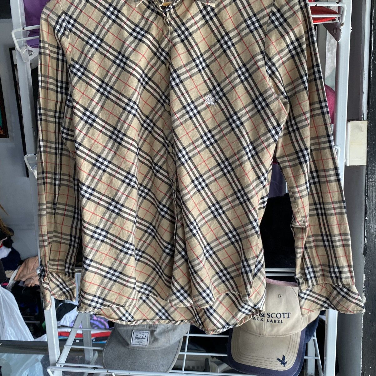 Burberry × Vintage Vintage Burberry Nova Check Shirt Size S / US 4 / IT 40 - 3 Thumbnail