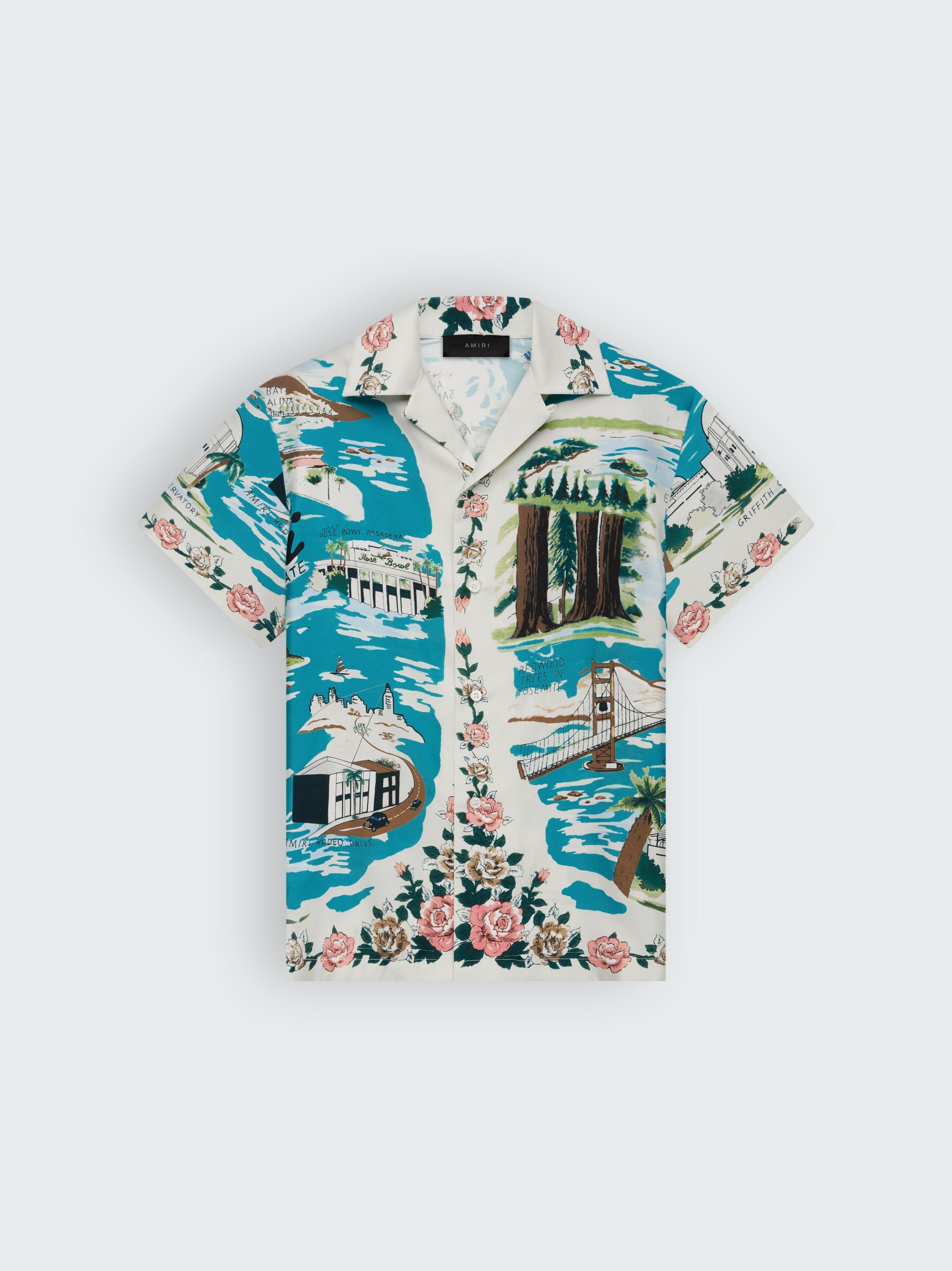 Amiri o1s1wg110825 California Bowling Shirt in Multicolor Size US L / EU 52-54 / 3 - 1 Thumbnail