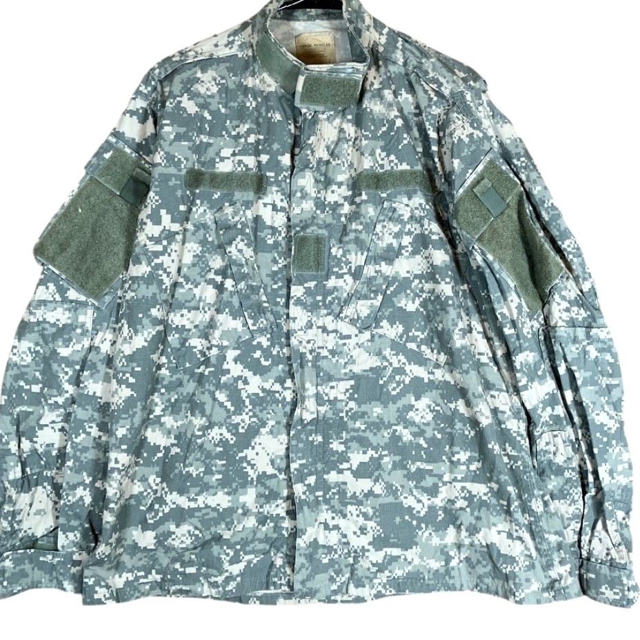 Vintage Army Combat Mens Coat Green Camouflage Digicam Large Regular Jacket Size US L / EU 52-54 / 3 - 2 Thumbnail
