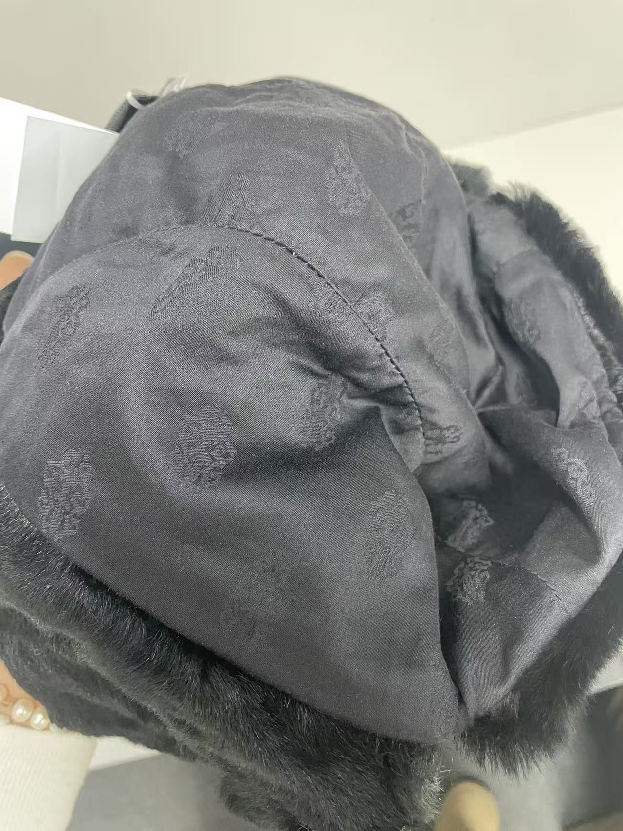 Chrome Hearts Chrome Hearts Black Trapper Hat Size ONE SIZE - 6 Thumbnail