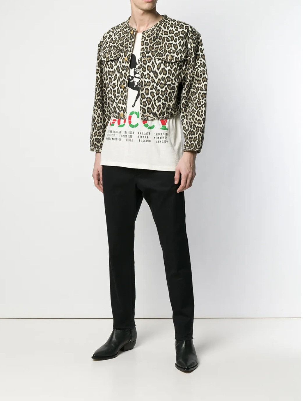 Jean Paul Gaultier Jean Paul Gaultier junior leopard printed cropped jacket Size US M / EU 48-50 / 2 - 1 Thumbnail