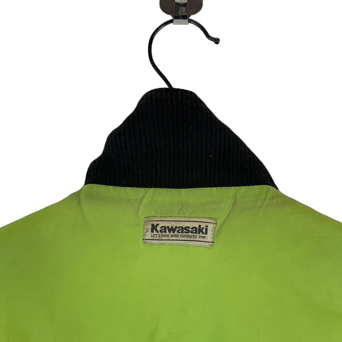 Vintage VINTAGE 90s KAWASAKI RACING MOTORSPORT BOMBER ZIPPER JACKET Size US L / EU 52-54 / 3 - 10 Thumbnail