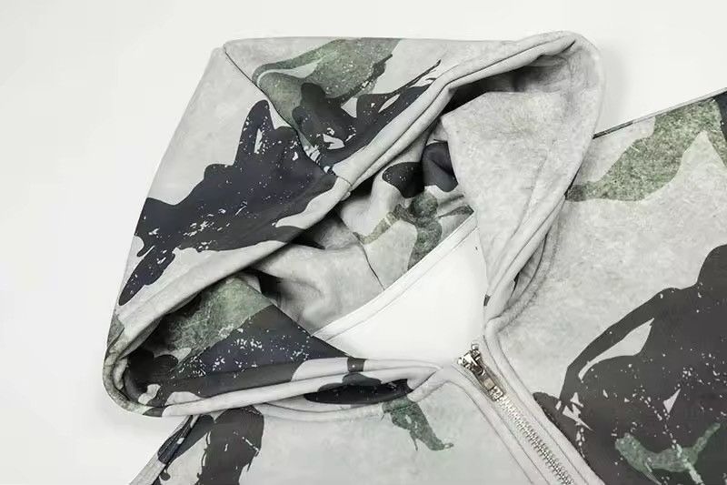 Other Streetwear Camouflage Zipper Designer Girl Print Hoodie Size US L / EU 52-54 / 3 - 5 Thumbnail